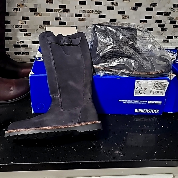 Melrose High Birkenstock Boots Grphite Suede 39 - Picture 1 of 3